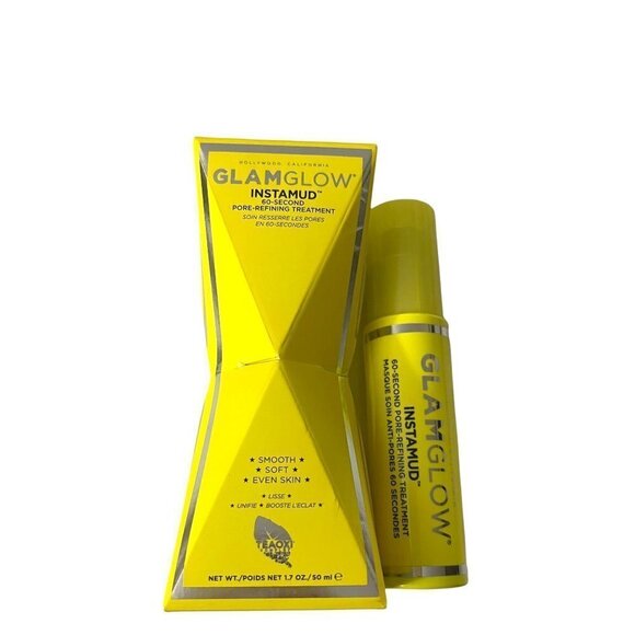 GLAMGLOW BNIB Facial Mask InstaMud 60-Second Pore-Refining Treatment 1.7 Oz - Picture 2 of 10